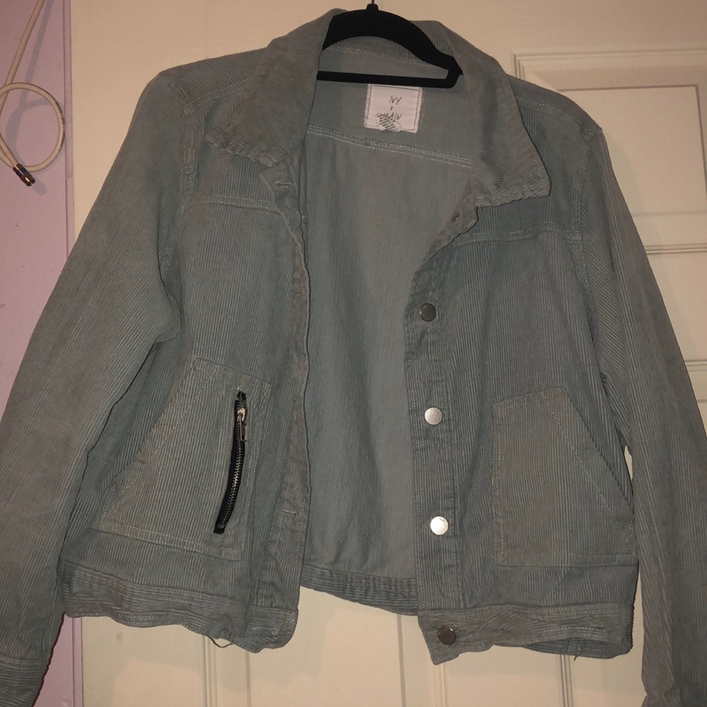 Blue corduroy jacket